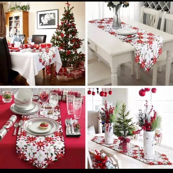 New Christmas table runner linens Snowflake Decor - Picture 10 of 10